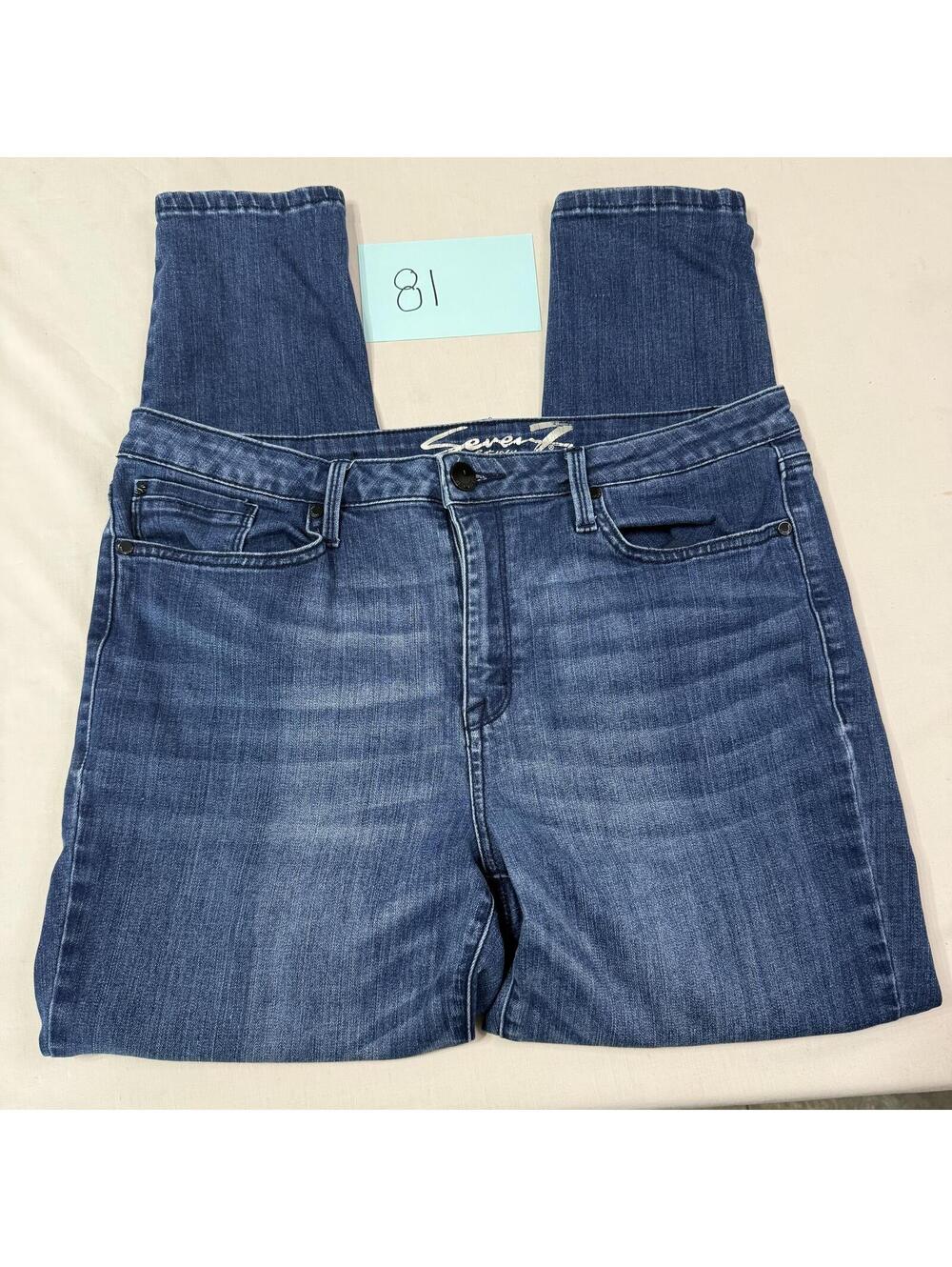 Seven7 Blue Denim Skinny Jeans Size 16